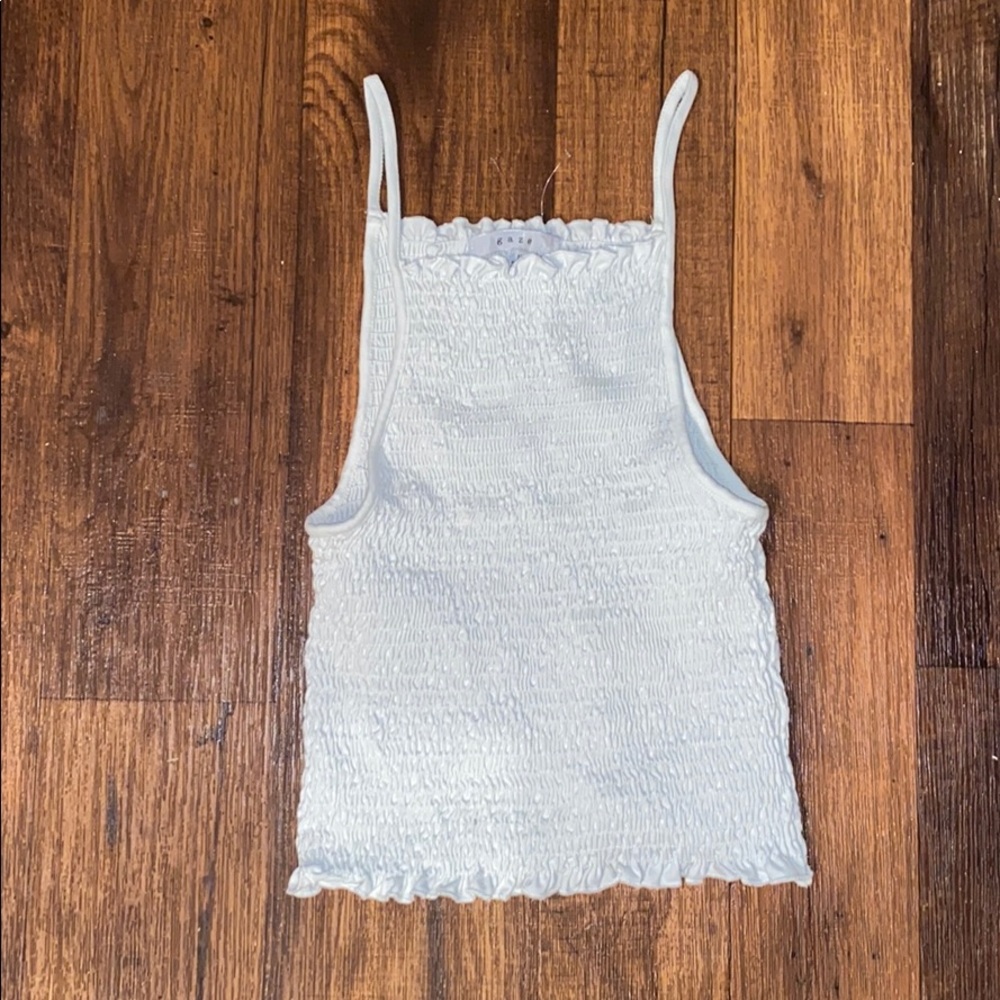 WHITE CROP TOP / GAZE / MEDIUM